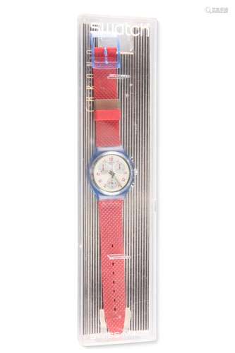 A SWATCH CHRONOGRAPH WATCH, JFK, reference SCN103, circa 199...