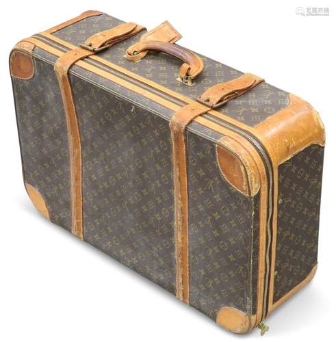 A LOUIS VUITTON MONOGRAM SUITCASE. 46cm high, 68cm wide