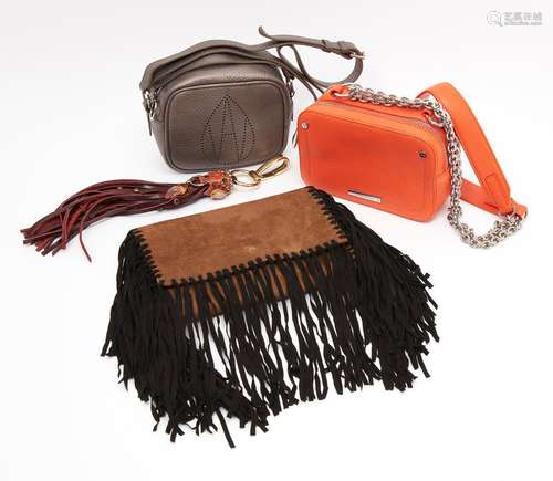 THREE DESIGNER LEATHER HANDBAGS, including AN ISABEL MARANT ...