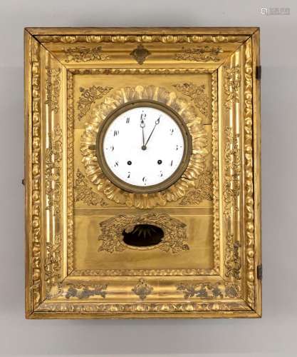 Frame clock gilded, 1st half 1