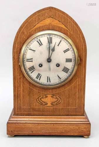 Table clock oak with thread in