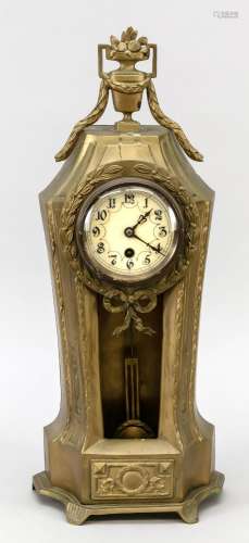 Table clock brass, color gilde