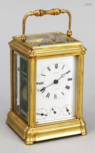 Travel clock circa 1900, with