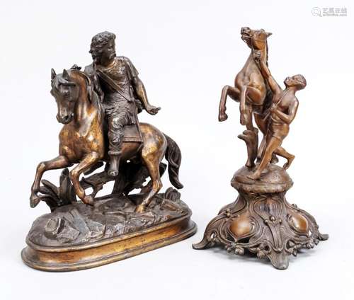 Two equestrian figures of the