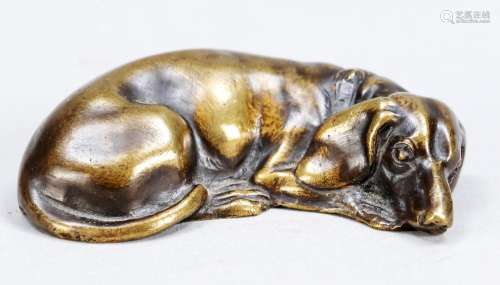 Small bronze sculpture of a re