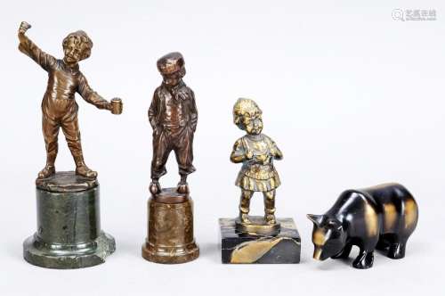 Group of 4 small bronzes by di