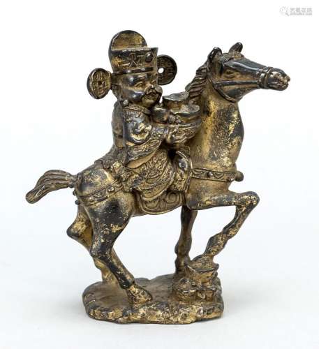 Yuan Bao on horseback, China,