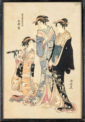 3 woodblock prints (ukiyo-e),