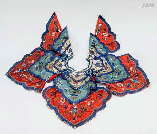 Collar with silk embroidery, C