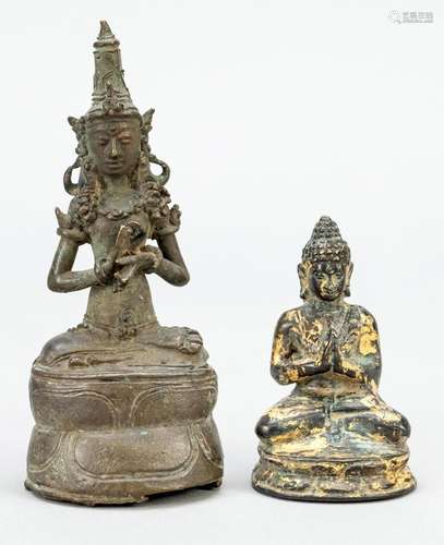 2 small Buddhas, probably 19th