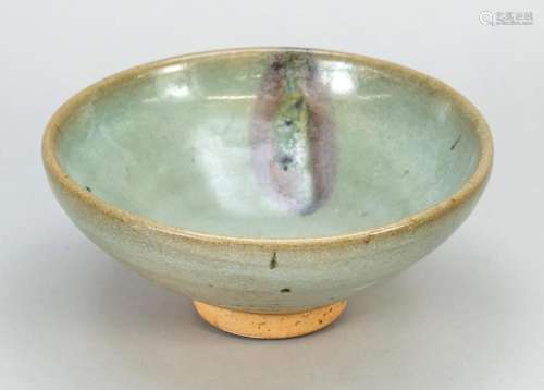 Jun ware bowl with purple spla