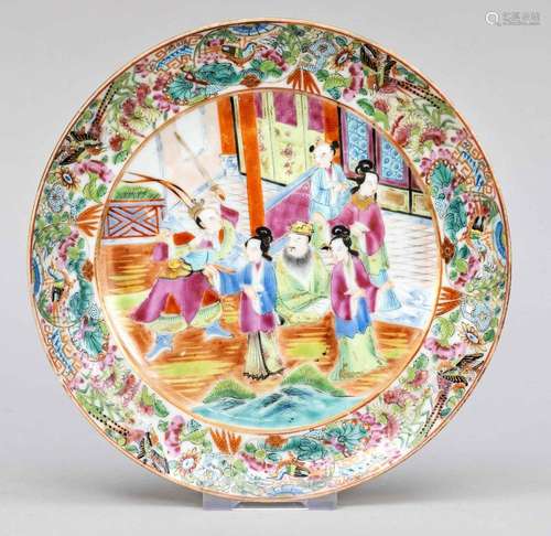 Famille Rose plate, China (Can