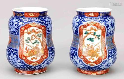 Pair of Imari vases, Japan, 19