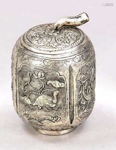 Gourd-shaped lidded box, China