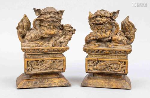 Pair of temple guards, China,