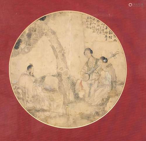 Silk painting, China, 19th c.
