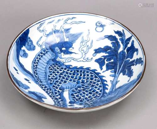 Large plate/charger, China, 19