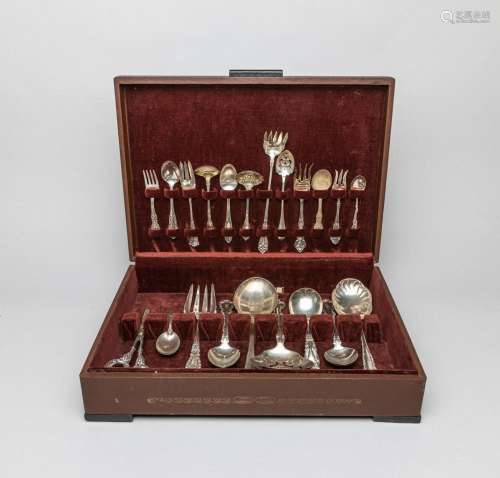 Large Group Silver Flat Wares