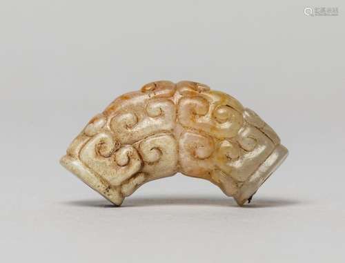 Chinese Russet Jade Bead