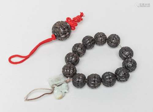 Collectible Carved Chinese Agarwood Beads