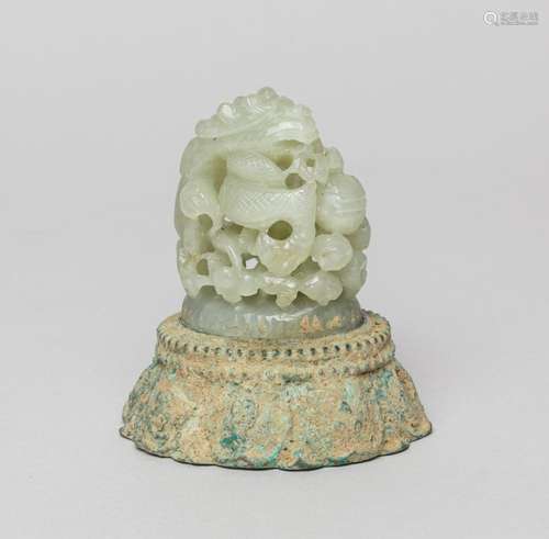 Important Chinese Jade Carving Censer Final