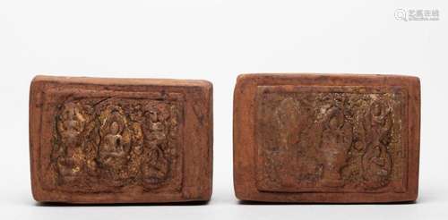 Two Old Chinese Tea Bricks