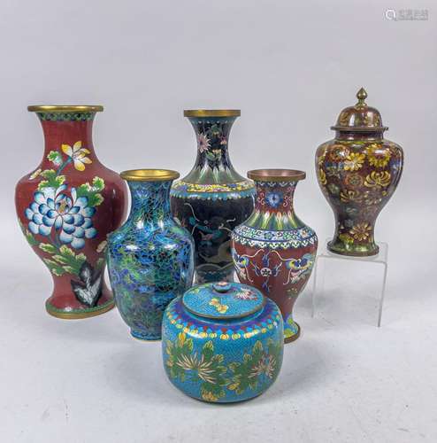 Large Group Chinese Cloisonne Wares