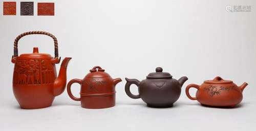 Estate Chinese Yixing Zisha Tea Pots