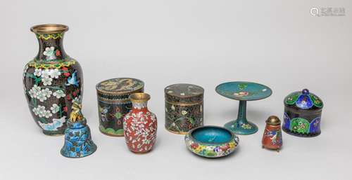 Group Chinese Cloisonne Pieces