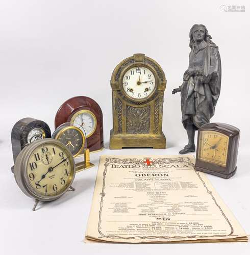 Collectible Table Clock & Figure