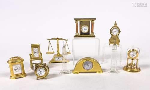 Collectible G/F Table Clocks