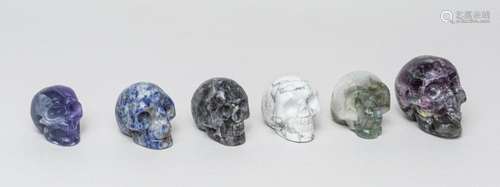 Collectible Gem Stone Skull Sculptures