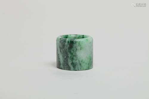 Old Chinese Jade Jadeite Thumb Ring