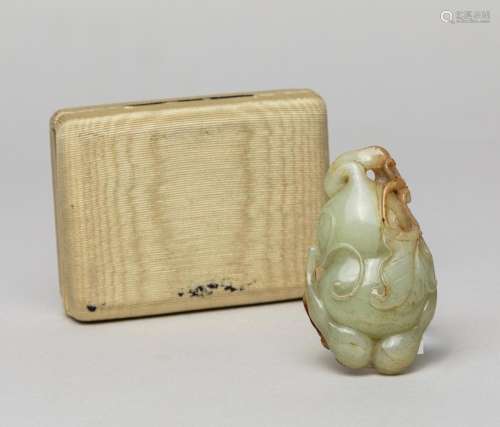 Chinese Russet Jade Carving of Gourd