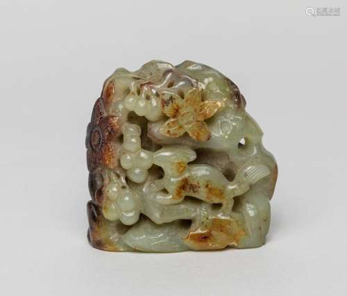 Large Chinese Russet Jade Carving