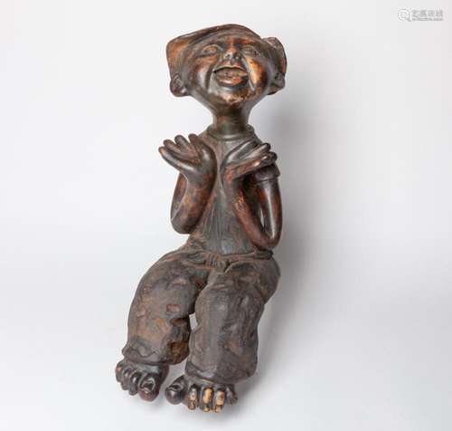 Collectible Abstract Art Wood Figure