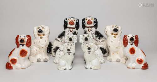 Collectible Kent Staffordshire Porcelain Dogs