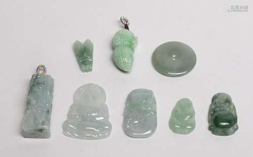 Chinese Export Jade Jadeite Toggles