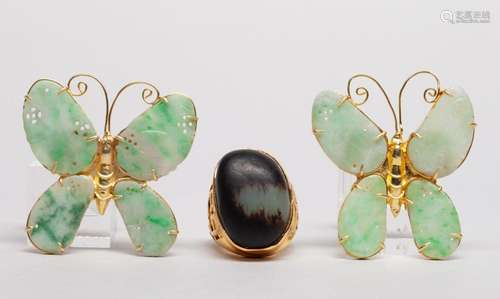 Chinese Export Jade & Jadeite Jewelry