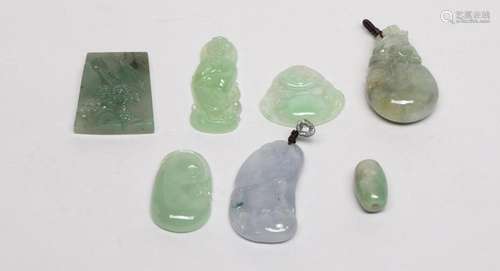 Chinese Export Jade Jadeite Toggles