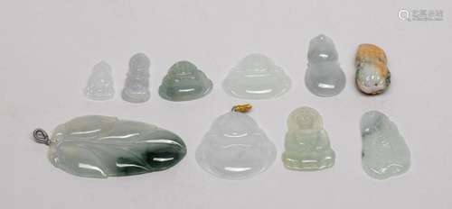 Chinese Export Jade Jadeite Toggles