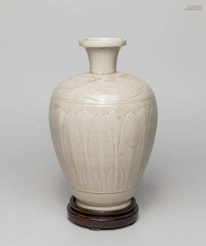 Chinese Ding Type Porcelain Lotus Vase