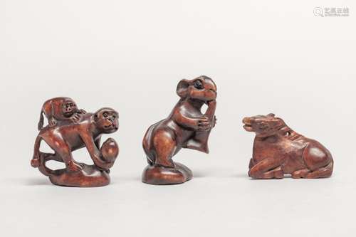 Collectible Japanese Root Wood Netsuke