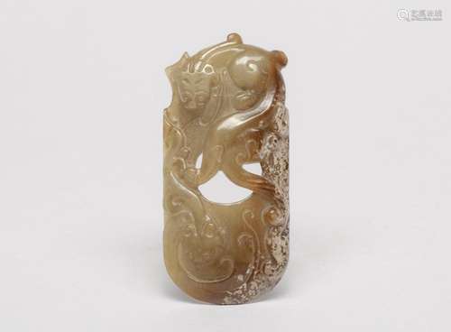 Chinese Carved Jade/ Stone Dragon