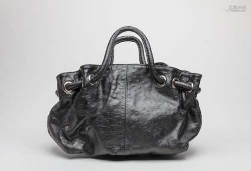 Vintage Furla Ostrich Skin Hand Bag