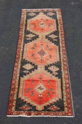 ORIENTAL RUG 3'1" X 9'3" KURDISH