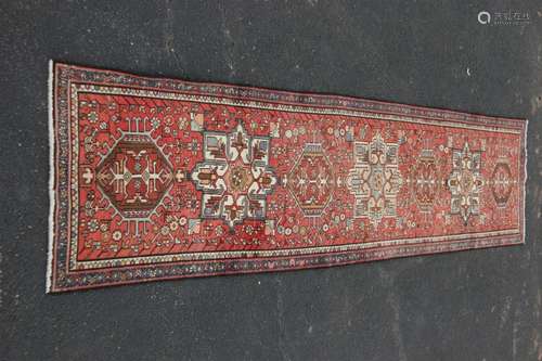 ORIENTAL RUG 3' X 12'5" KARAJEH