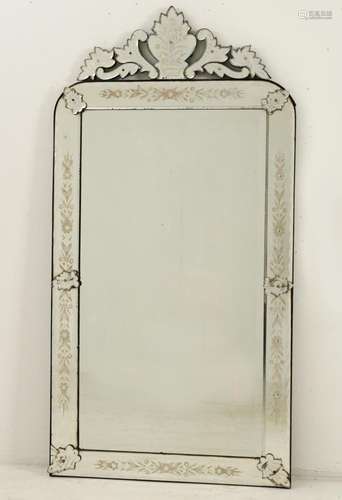 IMPRESSIVE 87" VENETIAN GLASS MIRROR