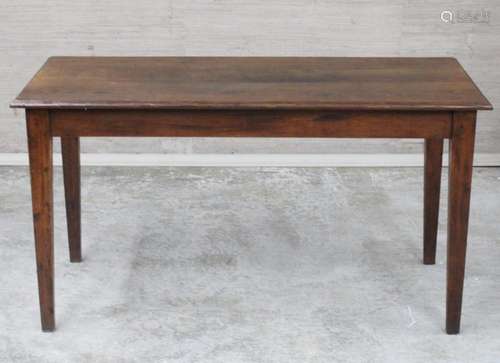 PROV. FRENCH OAK PLANK TOP TABLE W/PEG CONSTRUCTION