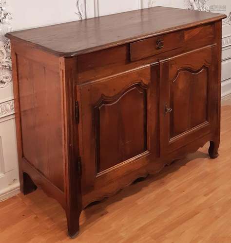 PROVINCIAL LOUIS XV STYLE WALNUT BUFFET, 19TH C.